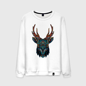 Мужской свитшот хлопок с принтом Mandala Moose в Белгороде, 100% хлопок |  | animal | animals | ethnic | hipster | horns | nature | russia | siberia | животные | карибу | лось | природа | рога | россия | сибирь | узор | узоры | хипстер | этника