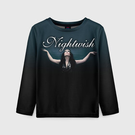 Детский лонгслив 3D с принтом Nightwish with Tarja в Белгороде, 100% полиэстер | длинные рукава, круглый вырез горловины, полуприлегающий силуэт
 | nightwish | tarja | tarja turanen | turunen | найтвиш | тарья | тарья турунен | турунен