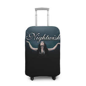 Чехол для чемодана 3D с принтом Nightwish with Tarja в Белгороде, 86% полиэфир, 14% спандекс | двустороннее нанесение принта, прорези для ручек и колес | nightwish | tarja | tarja turanen | turunen | найтвиш | тарья | тарья турунен | турунен
