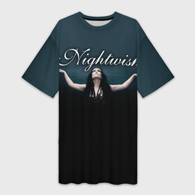 Платье-футболка 3D с принтом Nightwish with Tarja в Белгороде,  |  | nightwish | tarja | tarja turanen | turunen | найтвиш | тарья | тарья турунен | турунен