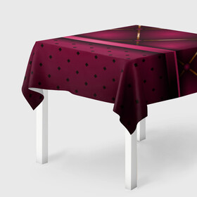 Скатерть 3D с принтом Luxury Red в Белгороде, 100% полиэстер (ткань не мнется и не растягивается) | Размер: 150*150 см | green | luxury | versace | vip | абстракция | версаче | вип | паттерн | роскошь | текстуры