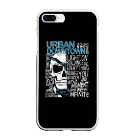 Чехол для iPhone 7Plus/8 Plus матовый с принтом URBAN Downtown в Белгороде, Силикон | Область печати: задняя сторона чехла, без боковых панелей | hell | skull | ад | скелет | ужасы | череп | черепушка