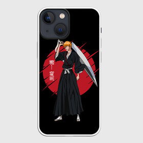 Чехол для iPhone 13 mini с принтом BLEACH   Ichigo Kurosaki в Белгороде,  |  | Тематика изображения на принте: anime | bleach | hollow | ichigo | kurosaki | manga | mask | matsumoto | rangiku | samurai | shihoin | yoruichi | аниме | блич | ичиго | йоруичи | куросаки | манга | маска | мацумото | онимэ | рангику | самурай | шихоин