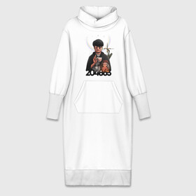 Платье удлиненное хлопок с принтом Hideo Kojima в Белгороде,  |  | death stranding | hideo kojima | metal gear solid | игры | хидео кодзима