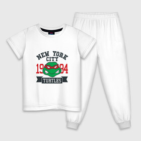 Детская пижама хлопок с принтом NYC Raphael в Белгороде, 100% хлопок |  брюки и футболка прямого кроя, без карманов, на брюках мягкая резинка на поясе и по низу штанин
 | Тематика изображения на принте: donatello | leonardo | michelangelo | ninja | pizza | raphael | turtles | донателло | животные | карате | комикс | комиксы | леонардо | микеланджело | мультфильм | мутант | мутанты | ниндзя | пицца | рафаэль | сплинтер | супергерой