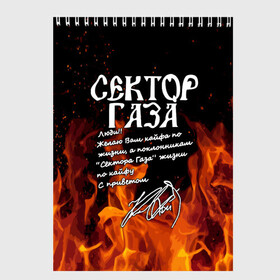 Скетчбук с принтом СЕКТОР ГАЗА FIRE в Белгороде, 100% бумага
 | 48 листов, плотность листов — 100 г/м2, плотность картонной обложки — 250 г/м2. Листы скреплены сверху удобной пружинной спиралью | tegunvteg | автограф | альтернативный метал | альтернативный рок | группа | жизни по кайфу | кайфа по жизни | камеди рок | музыка | огонь | панк рок | пламя | рок | рэп метал | рэп рок | сектор газа