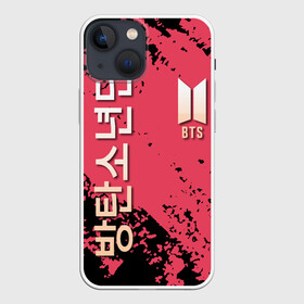 Чехол для iPhone 13 mini с принтом BTS LOGO  БТС ЛОГОТИП в Белгороде,  |  | Тематика изображения на принте: bts | k pop | бойбенд | бтс | группа | к поп | корейская группа | логотип | музыка