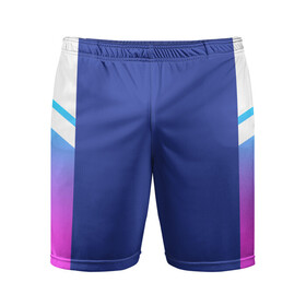 Мужские шорты спортивные с принтом NEON GRADIENT FITNESS UNIFORM в Белгороде,  |  | abstraction | geometry | hexagon | neon | paints | stripes | texture | triangle | абстракция | брызги | геометрия | краски | неон | соты | текстура