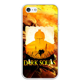 Чехол для iPhone 5/5S матовый с принтом DARKSOULS | SKULL&MAGIC в Белгороде, Силикон | Область печати: задняя сторона чехла, без боковых панелей | dark souls | darksouls | tegunvte | темные души