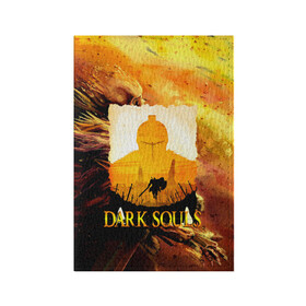 Обложка для паспорта матовая кожа с принтом DARKSOULS | SKULL&MAGIC в Белгороде, натуральная матовая кожа | размер 19,3 х 13,7 см; прозрачные пластиковые крепления | dark souls | darksouls | tegunvte | темные души