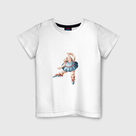 Детская футболка хлопок с принтом Персонаж в Белгороде, 100% хлопок | круглый вырез горловины, полуприлегающий силуэт, длина до линии бедер | Тематика изображения на принте: арт | балет | персонаж | рисунок | танец