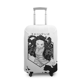 Чехол для чемодана 3D с принтом Nezuko Kamado Kimetsu no Yaiba в Белгороде, 86% полиэфир, 14% спандекс | двустороннее нанесение принта, прорези для ручек и колес | demon slayer | kamado | kimetsu no yaiba | nezuko | tanjiro | аниме | гию томиока | зеницу агацума | иноске хашибира | камадо | клинок | корзинная девочка | манга | музан кибуцуджи | незуко | рассекающий демонов | танджиро
