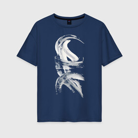 Женская футболка хлопок Oversize с принтом Экология сознания в Белгороде, 100% хлопок | свободный крой, круглый ворот, спущенный рукав, длина до линии бедер
 | абстракция | арт | картина | минимализм | сознание