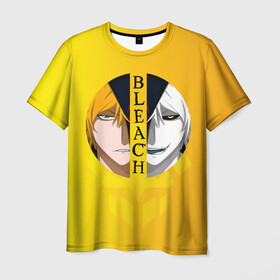 Мужская футболка 3D с принтом Хичиго Bleach в Белгороде, 100% полиэфир | прямой крой, круглый вырез горловины, длина до линии бедер | bleach | hichigo | ichigo | kurosaki | блич | ичиго | куросаки | хичиго