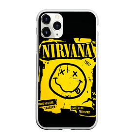 Чехол для iPhone 11 Pro матовый с принтом Nirvana 1987 в Белгороде, Силикон |  | album | curt | kobain | logo | music | nevermind | nirvana | rock | smells like | smile | teen spirit | альбом | гитара | курт кобейн | логотип | музыка | невермайнд | нирвана | рок | смайл | стикер