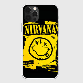 Чехол для iPhone 12 Pro Max с принтом Nirvana 1987 в Белгороде, Силикон |  | Тематика изображения на принте: album | curt | kobain | logo | music | nevermind | nirvana | rock | smells like | smile | teen spirit | альбом | гитара | курт кобейн | логотип | музыка | невермайнд | нирвана | рок | смайл | стикер