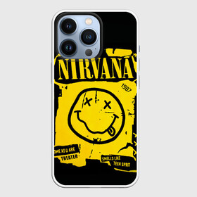 Чехол для iPhone 13 Pro с принтом Nirvana 1987 в Белгороде,  |  | album | curt | kobain | logo | music | nevermind | nirvana | rock | smells like | smile | teen spirit | альбом | гитара | курт кобейн | логотип | музыка | невермайнд | нирвана | рок | смайл | стикер