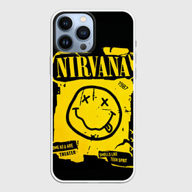 Чехол для iPhone 13 Pro Max с принтом Nirvana 1987 в Белгороде,  |  | album | curt | kobain | logo | music | nevermind | nirvana | rock | smells like | smile | teen spirit | альбом | гитара | курт кобейн | логотип | музыка | невермайнд | нирвана | рок | смайл | стикер