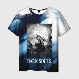 Мужская футболка 3D с принтом DARKSOULS WINTER в Белгороде, 100% полиэфир | прямой крой, круглый вырез горловины, длина до линии бедер | dark souls | darksouls | tegunvte | темные души
