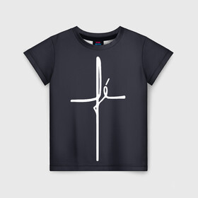 Детская футболка 3D с принтом Cross в Белгороде, 100% гипоаллергенный полиэфир | прямой крой, круглый вырез горловины, длина до линии бедер, чуть спущенное плечо, ткань немного тянется | jesus | армянский крест | вера | вероисповедание | иисус | крест | пасха | религия | христианство