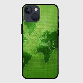 Чехол для iPhone 13 mini с принтом Карта мира в Белгороде,  |  | Тематика изображения на принте: глобус | земля | карта | карта мира | континенты | материки | мир | планета | цифры