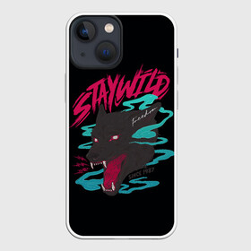 Чехол для iPhone 13 mini с принтом Волк StayWild в Белгороде,  |  | staywild | wolf | волк | зверь | клыки | оборотень | оскал | пес | собака