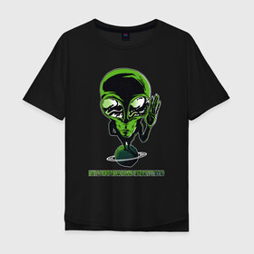 Мужская футболка хлопок Oversize с принтом Категорически вас приветствую в Белгороде, 100% хлопок | свободный крой, круглый ворот, “спинка” длиннее передней части | Тематика изображения на принте: alien | green | grey | hand | outer space | planet | space | spooky | ufo | universe | большие глаза | другое измерение | зелёный | инопланетянин | контакт | космос | машет рукой | нло | параллельные миры | планета | приветствие