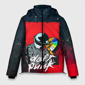 Мужская зимняя куртка 3D с принтом DAFT PUNK MUSIC в Белгороде, верх — 100% полиэстер; подкладка — 100% полиэстер; утеплитель — 100% полиэстер | длина ниже бедра, свободный силуэт Оверсайз. Есть воротник-стойка, отстегивающийся капюшон и ветрозащитная планка. 

Боковые карманы с листочкой на кнопках и внутренний карман на молнии. | by craig drake | daft punk | madeinkipish | thomas bangalter | дафт панк | маски | тома и ги мануэль