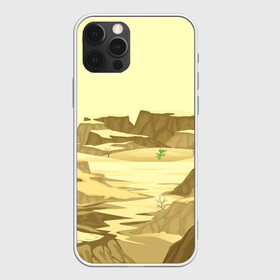 Чехол для iPhone 12 Pro с принтом Пустыня в Белгороде, силикон | область печати: задняя сторона чехла, без боковых панелей | горы | минимализм | природа | пустыня | рисунок | скалы
