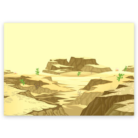 Поздравительная открытка с принтом Пустыня в Белгороде, 100% бумага | плотность бумаги 280 г/м2, матовая, на обратной стороне линовка и место для марки
 | горы | минимализм | природа | пустыня | рисунок | скалы
