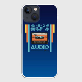 Чехол для iPhone 13 mini с принтом 80s audio tape в Белгороде,  |  | 80 | 80 е | 80s | диджей | кассета | классика | меломан | музыка | регги | ретро | электронная музыка