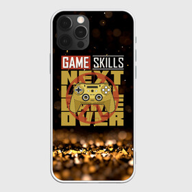 Чехол для iPhone 12 Pro с принтом Next game over game skills в Белгороде, силикон | область печати: задняя сторона чехла, без боковых панелей | Тематика изображения на принте: game | gamer | japan | джойстик | игрок | управление