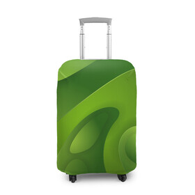 Чехол для чемодана 3D с принтом 3d Green abstract в Белгороде, 86% полиэфир, 14% спандекс | двустороннее нанесение принта, прорези для ручек и колес | luxury | versace | vip | абстракция | версаче | вип | паттерн | роскошь | текстуры