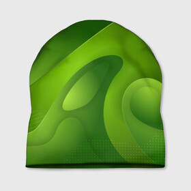 Шапка 3D с принтом 3d Green abstract в Белгороде, 100% полиэстер | универсальный размер, печать по всей поверхности изделия | luxury | versace | vip | абстракция | версаче | вип | паттерн | роскошь | текстуры