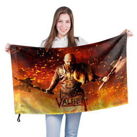 Флаг 3D с принтом Valheim Викинг в огне в Белгороде, 100% полиэстер | плотность ткани — 95 г/м2, размер — 67 х 109 см. Принт наносится с одной стороны | fantasy | mmo | valheim | valve | валхейм | вальхейм | викинги | выживалка | игра | королевская битва | ммо | ролевая игра | фэнтази