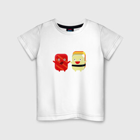 Детская футболка хлопок с принтом Гунканы в Белгороде, 100% хлопок | круглый вырез горловины, полуприлегающий силуэт, длина до линии бедер | Тематика изображения на принте: роллы | суши | япония | японская еда
