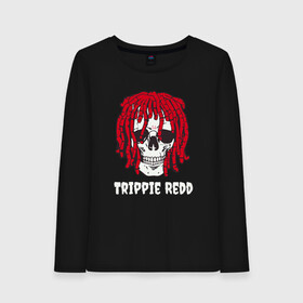 Женский лонгслив хлопок с принтом TRIPPIE REDD в Белгороде, 100% хлопок |  | 1400 | big | rap | red | redd | trippie | ред | редд | рэд | рэдд | триппи