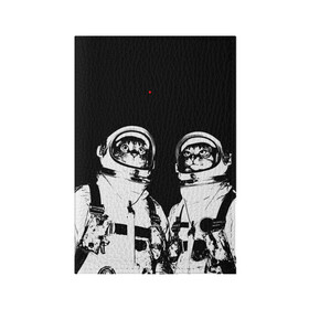 Обложка для паспорта матовая кожа с принтом Коты Космонавты в Белгороде, натуральная матовая кожа | размер 19,3 х 13,7 см; прозрачные пластиковые крепления | 12 | 1961 | astronaut | cat | gagarin | mars | nasa | space | spacex | sssr | yuri | апрель | астронавт | гагарин | день | земля | космонавт | космонавтика | космос | кот | коты | кошка | лазер | луна | марс | наса | планета | поехали | полё