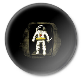 Значок с принтом Первая Высадка На Луну в Белгороде,  металл | круглая форма, металлическая застежка в виде булавки | Тематика изображения на принте: 12 | 1961 | astronaut | duck | gagarin | mars | nasa | space | spacex | sssr | yuri | апрель | астронавт | гагарин | день | земля | космонавт | космонавтика | космос | луна | марс | наса | планета | поехали | полёт | ракета | ссср | утенок |