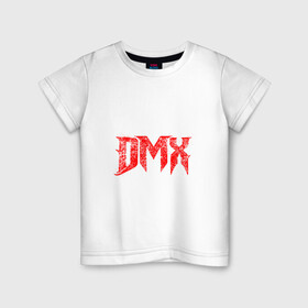 Детская футболка хлопок с принтом Рэпер DMX | логотип logo в Белгороде, 100% хлопок | круглый вырез горловины, полуприлегающий силуэт, длина до линии бедер | dmx | hip | hip hop | hop | music | rap | бультерьер | бурбуль | дмикс | дог | питбули | питбуль | реп | ротвейлер | рэп | собаки | хип хоп | черно белая фотография