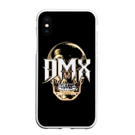 Чехол для iPhone XS Max матовый с принтом DMX Skull в Белгороде, Силикон | Область печати: задняя сторона чехла, без боковых панелей | 1970 | 2021 | 50 | cent | coast | cube | dmx | earl | east | gangsta | hardcore | hip | hop | ice | in | legend | music | pace | rap | requiescat | rip | simmons | skull | гангстер | легенда | музыка | рип | рэп | рэпер | симмонс | хип | хоп | че