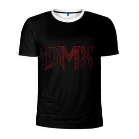 Мужская футболка 3D спортивная с принтом DMX в Белгороде, 100% полиэстер с улучшенными характеристиками | приталенный силуэт, круглая горловина, широкие плечи, сужается к линии бедра | black | dmx | rap | музыка | рэп | рэпер | хип хоп