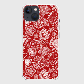 Чехол для iPhone 13 с принтом Фракталы в Белгороде,  |  | fractal | ornament | звезды | лепестки | лес | листья | орнамент | растения | фракталы | хмель | цветы | шишки