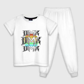 Детская пижама хлопок с принтом DMX - Dark Man X в Белгороде, 100% хлопок |  брюки и футболка прямого кроя, без карманов, на брюках мягкая резинка на поясе и по низу штанин
 | Тематика изображения на принте: dmx | dog | earl simmons | hip hop | music | new york | rap | rapper | rip | ruff ryders | диэмикс | музыка | нью йорк | пёс | рэп | рэпер | хипхоп | эрл симмонс