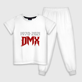 Детская пижама хлопок с принтом DMX Life в Белгороде, 100% хлопок |  брюки и футболка прямого кроя, без карманов, на брюках мягкая резинка на поясе и по низу штанин
 | Тематика изображения на принте: dmx | dog | earl simmons | hip hop | music | new york | rap | rapper | rip | ruff ryders | диэмикс | музыка | нью йорк | пёс | рэп | рэпер | хипхоп | эрл симмонс