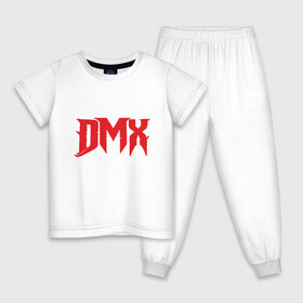 Детская пижама хлопок с принтом DMX Power в Белгороде, 100% хлопок |  брюки и футболка прямого кроя, без карманов, на брюках мягкая резинка на поясе и по низу штанин
 | Тематика изображения на принте: dmx | dog | earl simmons | hip hop | music | new york | rap | rapper | rip | ruff ryders | диэмикс | музыка | нью йорк | пёс | рэп | рэпер | хипхоп | эрл симмонс