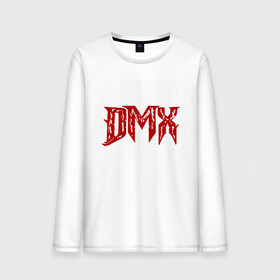 Мужской лонгслив хлопок с принтом DMX - Red & White в Белгороде, 100% хлопок |  | Тематика изображения на принте: dmx | dog | earl simmons | hip hop | music | new york | rap | rapper | rip | ruff ryders | диэмикс | музыка | нью йорк | пёс | рэп | рэпер | хипхоп | эрл симмонс