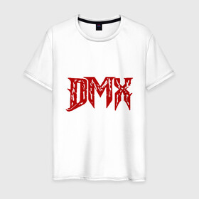Мужская футболка хлопок с принтом DMX - Red & White в Белгороде, 100% хлопок | прямой крой, круглый вырез горловины, длина до линии бедер, слегка спущенное плечо. | Тематика изображения на принте: dmx | dog | earl simmons | hip hop | music | new york | rap | rapper | rip | ruff ryders | диэмикс | музыка | нью йорк | пёс | рэп | рэпер | хипхоп | эрл симмонс