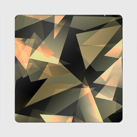 Магнит виниловый Квадрат с принтом Broken glass в Белгороде, полимерный материал с магнитным слоем | размер 9*9 см, закругленные углы | Тематика изображения на принте: abstraction | осколки | стекло | цветной
