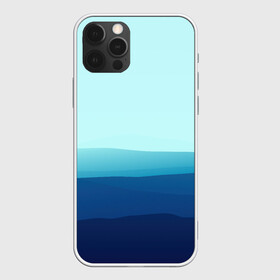 Чехол для iPhone 12 Pro Max с принтом Море в Белгороде, Силикон |  | арт | вектор | векторный рисунок | геометрические фигуры | геометрия | линии | море | небо | оттенки синего | рисунок | синий